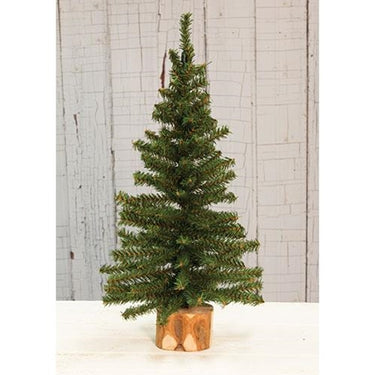 Mini Tree w/Wood Base, 18